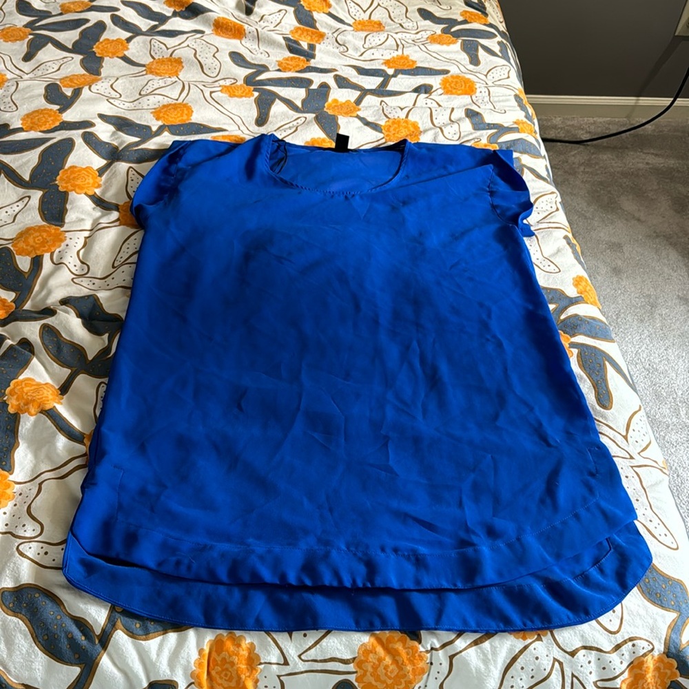 H&M electric blue tunic top